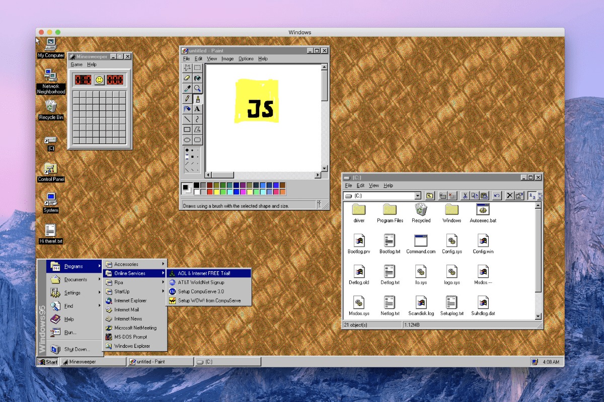 github windows 95 app
